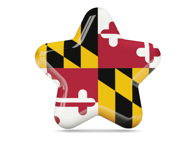 Star icon. Download flag icon of Maryland