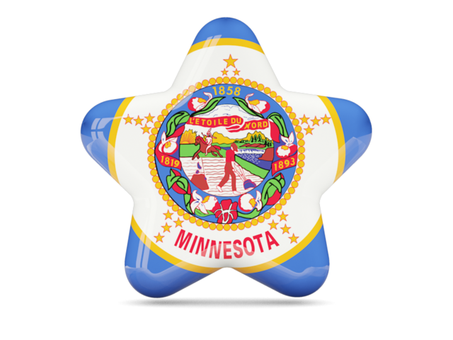 Star icon. Download flag icon of Minnesota
