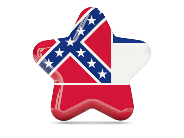 Star icon. Download flag icon of Mississippi