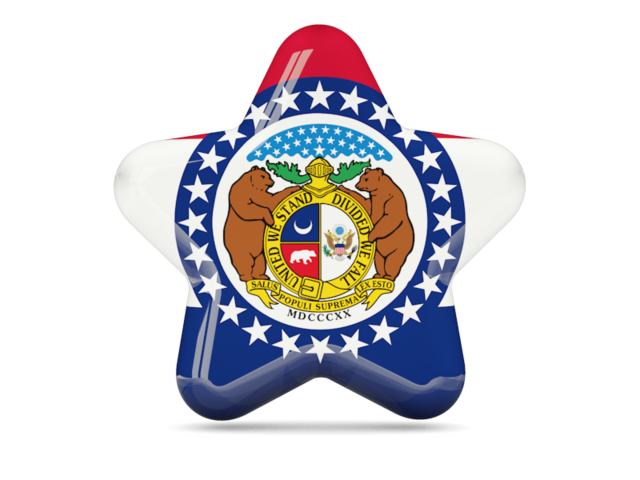 Star icon. Download flag icon of Missouri