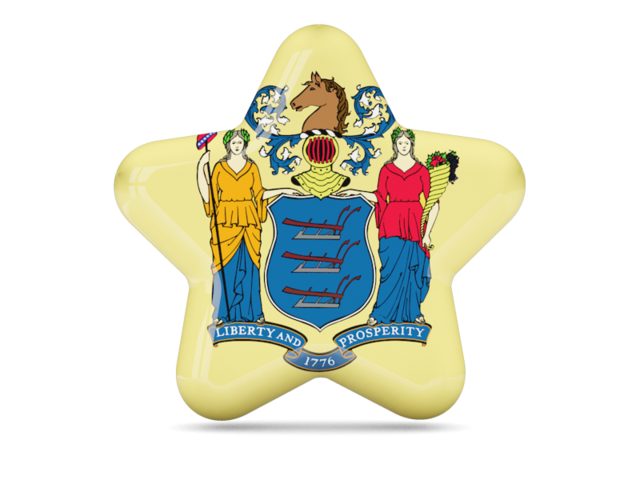 Star icon. Download flag icon of New Jersey