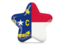 Flag of state of North Carolina. Star icon. Download icon