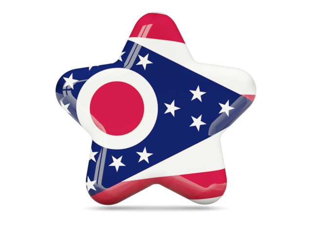 Star icon. Download flag icon of Ohio