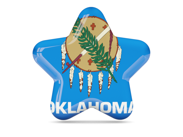 Star icon. Download flag icon of Oklahoma