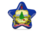 Flag of state of Vermont. Star icon. Download icon
