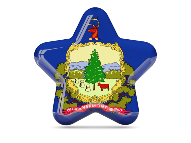 Star icon. Download flag icon of Vermont