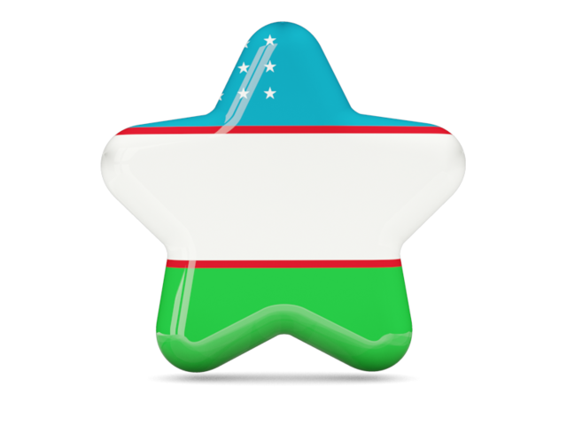 Star icon. Download flag icon of Uzbekistan at PNG format