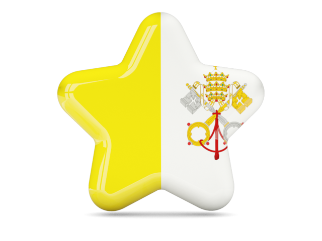 Star icon. Download flag icon of Vatican City at PNG format