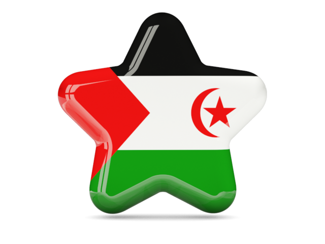 Star icon. Download flag icon of Western Sahara at PNG format