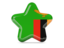 Zambia. Star icon. Download icon.