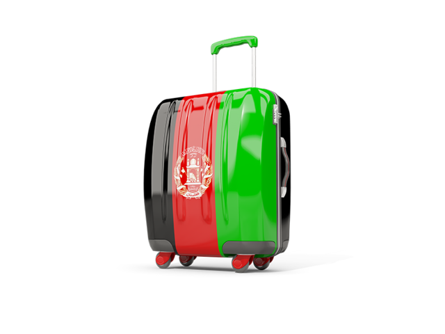 Suitcase with flag. Download flag icon of Afghanistan at PNG format