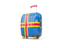 Aland Islands. Suitcase with flag. Download icon.