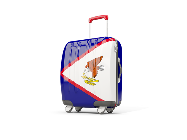 Suitcase with flag. Download flag icon of American Samoa at PNG format