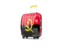 Angola. Suitcase with flag. Download icon.