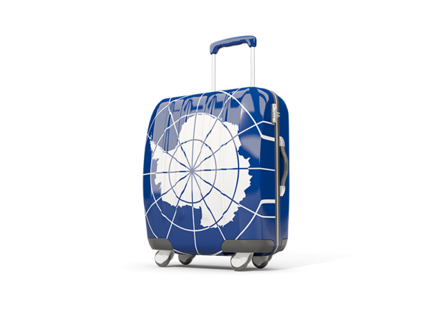 Suitcase with flag. Download flag icon of Antarctica at PNG format