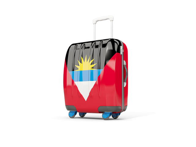 Suitcase with flag. Download flag icon of Antigua and Barbuda at PNG format