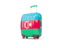 Azerbaijan. Suitcase with flag. Download icon.