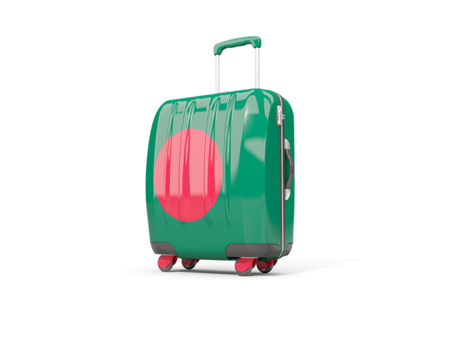 Suitcase with flag. Download flag icon of Bangladesh at PNG format