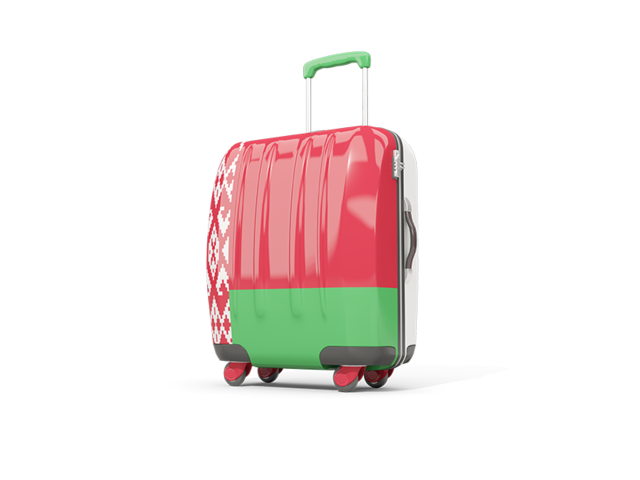 Suitcase with flag. Download flag icon of Belarus at PNG format
