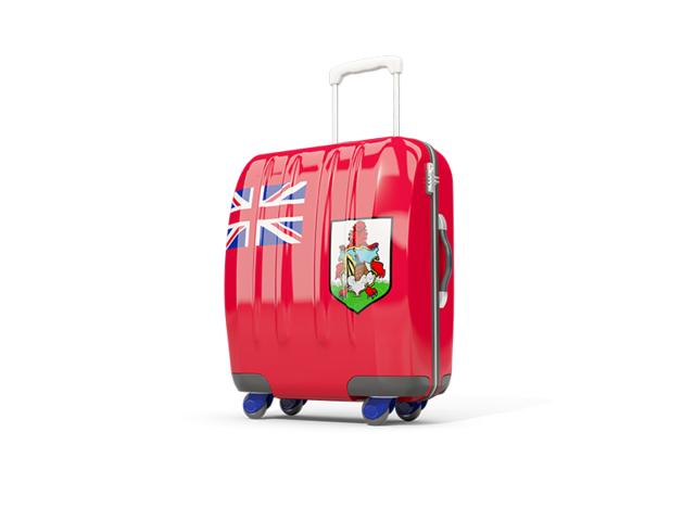 Suitcase with flag. Download flag icon of Bermuda at PNG format