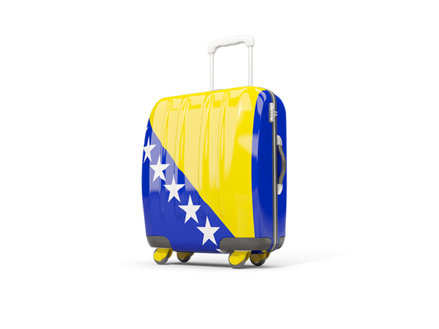 Suitcase with flag. Download flag icon of Bosnia and Herzegovina at PNG format