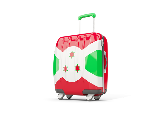 Suitcase with flag. Download flag icon of Burundi at PNG format