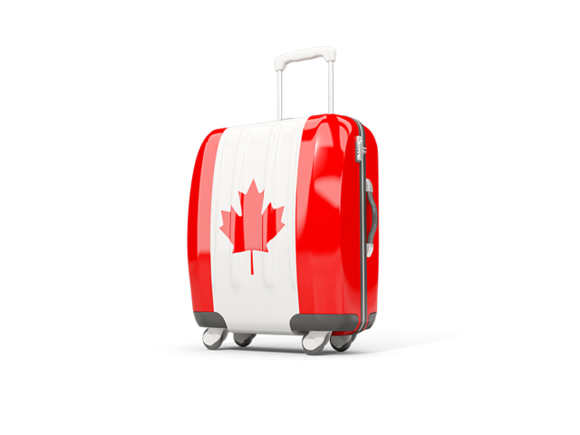 Suitcase with flag. Download flag icon of Canada at PNG format