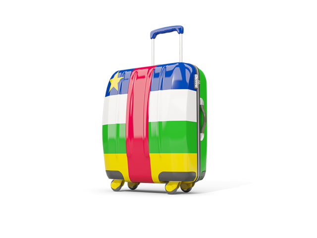 Suitcase with flag. Download flag icon of Central African Republic at PNG format