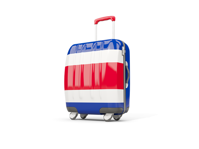 Suitcase with flag. Download flag icon of Costa Rica at PNG format