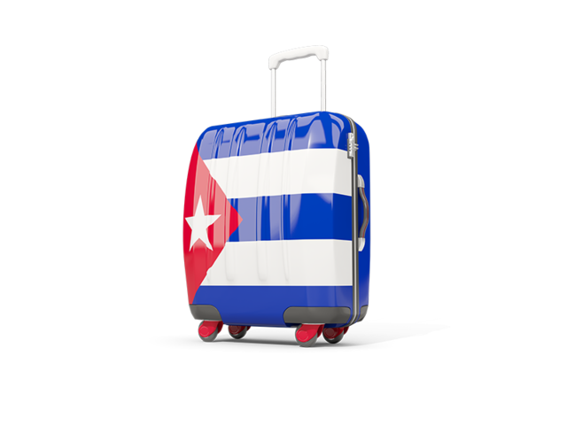 Suitcase with flag. Download flag icon of Cuba at PNG format