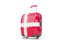 Denmark. Suitcase with flag. Download icon.