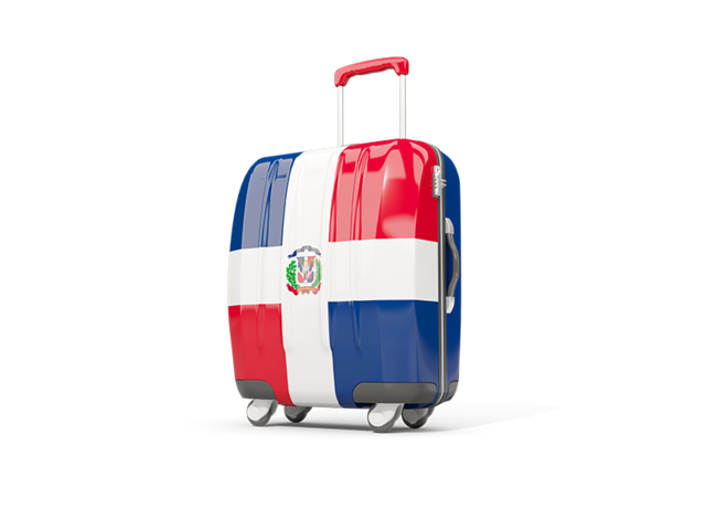 Suitcase with flag. Download flag icon of Dominican Republic at PNG format