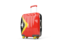 East Timor. Suitcase with flag. Download icon.