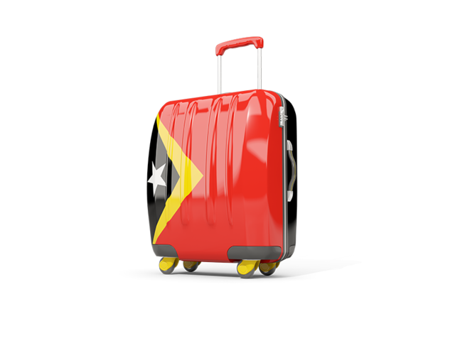 Suitcase with flag. Download flag icon of East Timor at PNG format