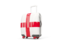 England. Suitcase with flag. Download icon.