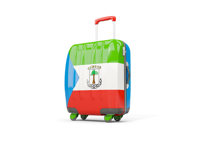 Suitcase with flag. Download flag icon of Equatorial Guinea at PNG format