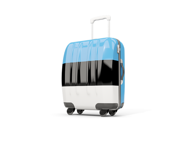 Suitcase with flag. Download flag icon of Estonia at PNG format