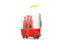 Gibraltar. Suitcase with flag. Download icon.