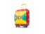 Grenada. Suitcase with flag. Download icon.