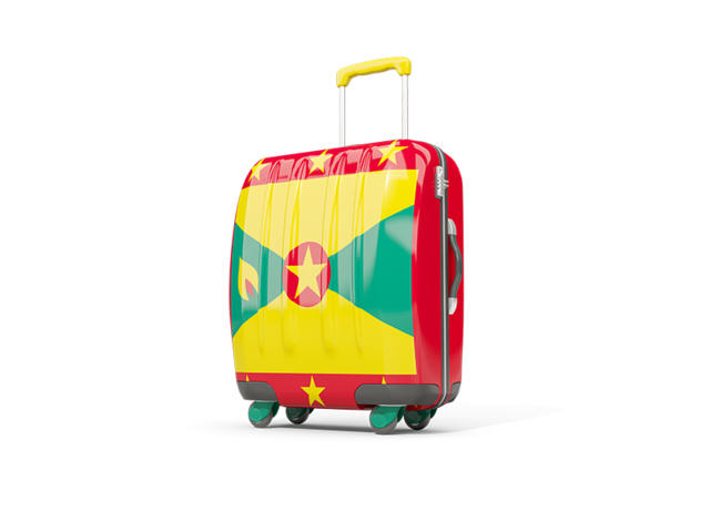 Suitcase with flag. Download flag icon of Grenada at PNG format