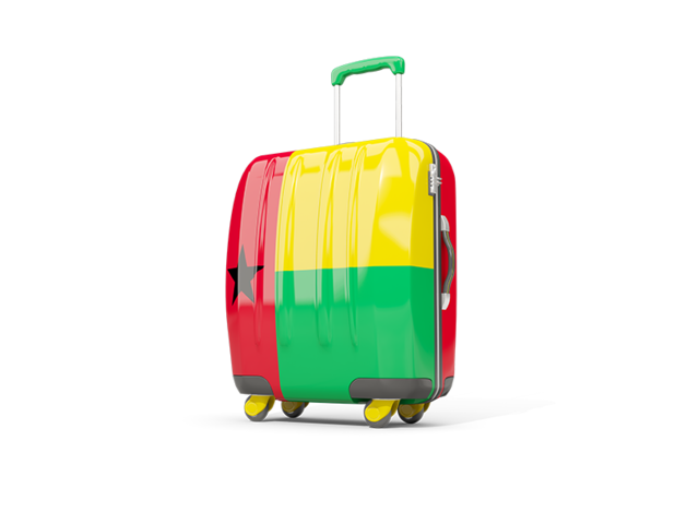 Suitcase with flag. Download flag icon of Guinea-Bissau at PNG format