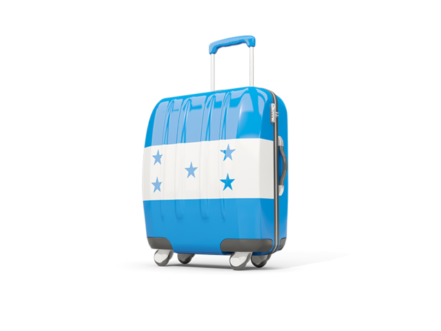 Suitcase with flag. Download flag icon of Honduras at PNG format