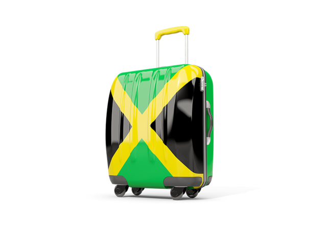 Suitcase with flag. Download flag icon of Jamaica at PNG format