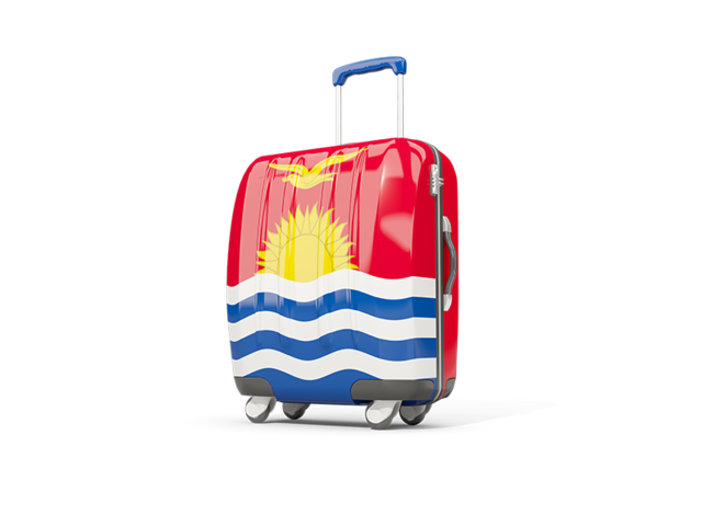 Suitcase with flag. Download flag icon of Kiribati at PNG format