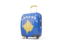 Kosovo. Suitcase with flag. Download icon.