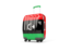 Libya. Suitcase with flag. Download icon.