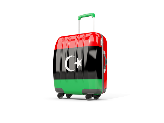 Suitcase with flag. Download flag icon of Libya at PNG format