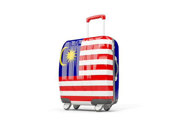 Чемодан с флагом. Скачать флаг. Малайзия