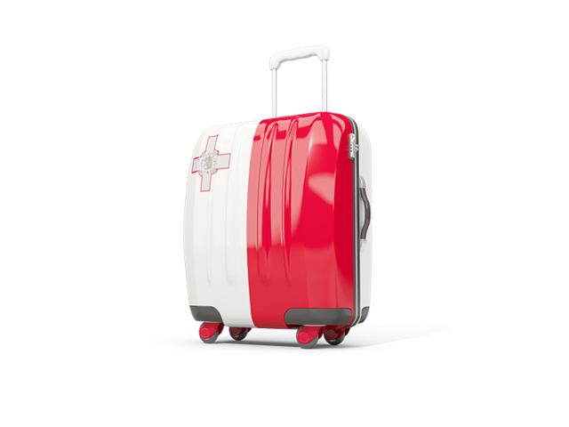 Suitcase with flag. Download flag icon of Malta at PNG format