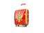 Montenegro. Suitcase with flag. Download icon.